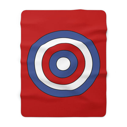 Democratic Peoples Republic Of Korea Retro Target Blanket Throw