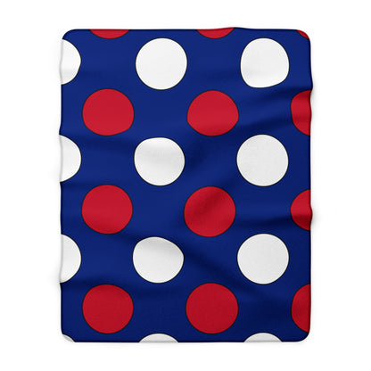 New Zealand Retro Polka Dots Blanket Throw
