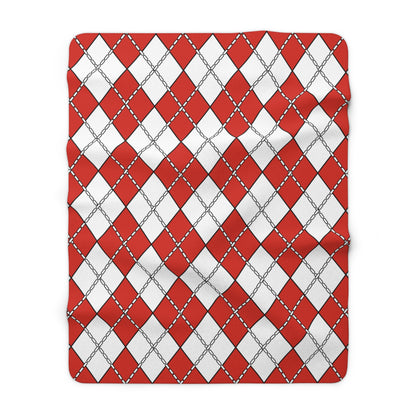 Canada Retro Argyle Blanket Throw