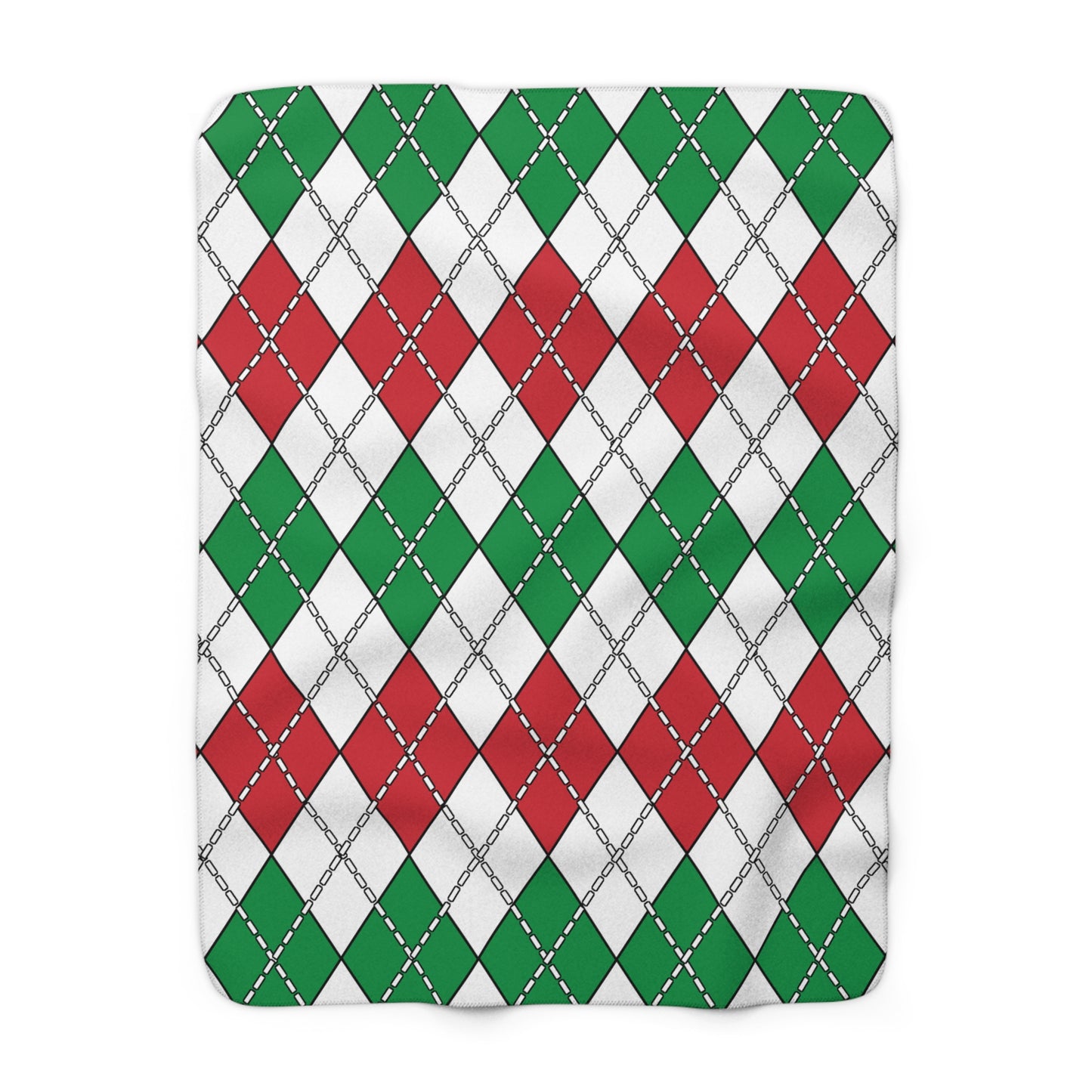 Italy Retro Argyle Blanket Throw
