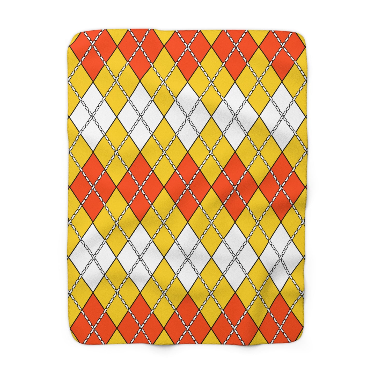 Bhutan Retro Argyle Blanket Throw