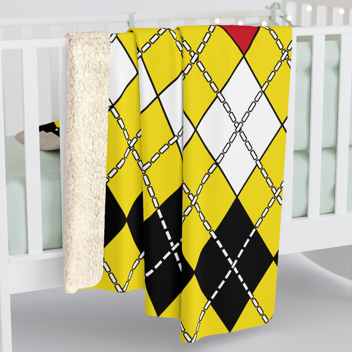 Brunei Darussalam Retro Argyle Blanket Throw