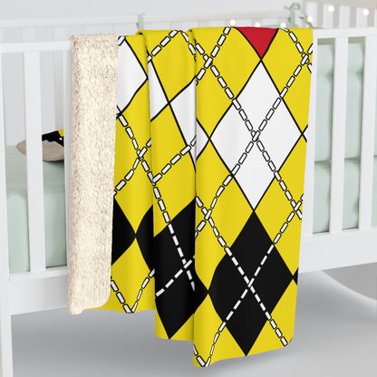 Brunei Darussalam Retro Argyle Blanket Throw