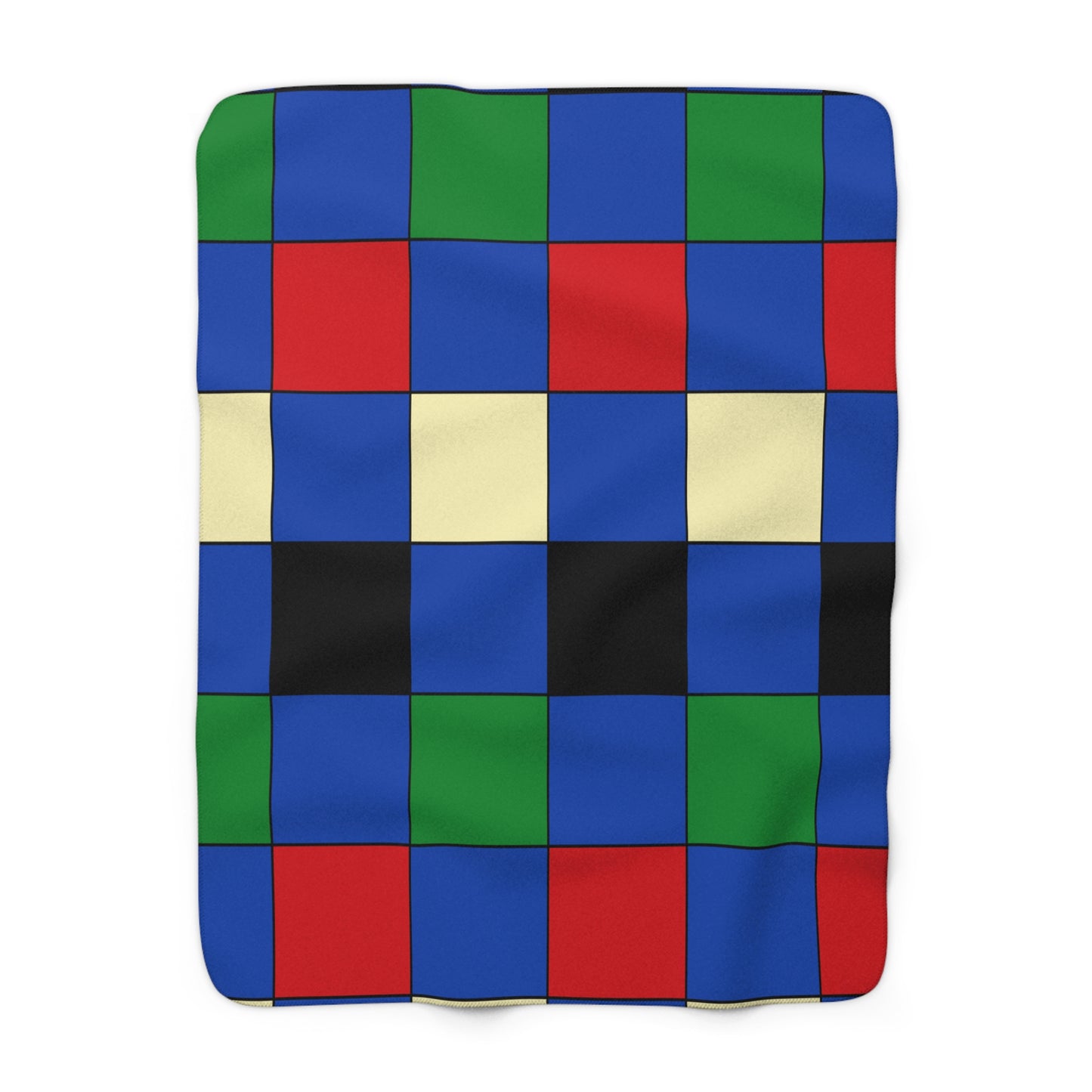 South Sudan Retro Check Blanket Throw