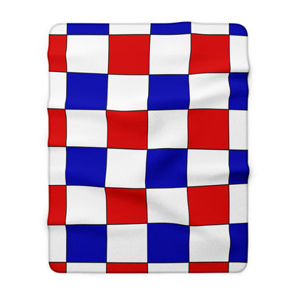 Costa Rica Retro Check Blanket Throw