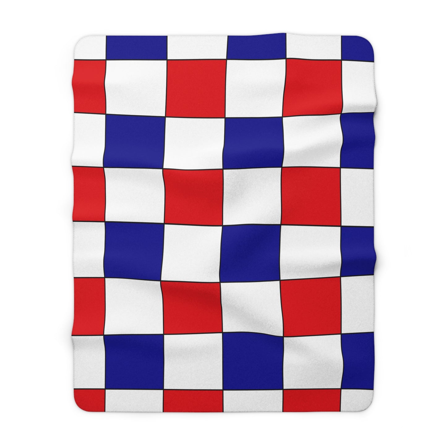 Saint Martin Retro Check Blanket Throw