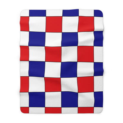Saint Martin Retro Check Blanket Throw