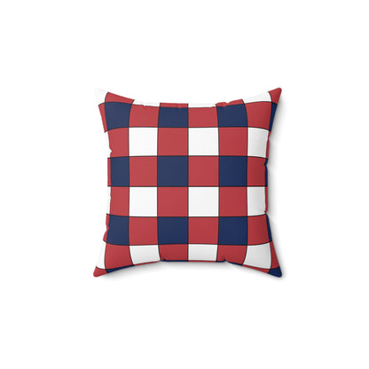 United States Minor Outlying Islands Retro Check Cushion Pillow