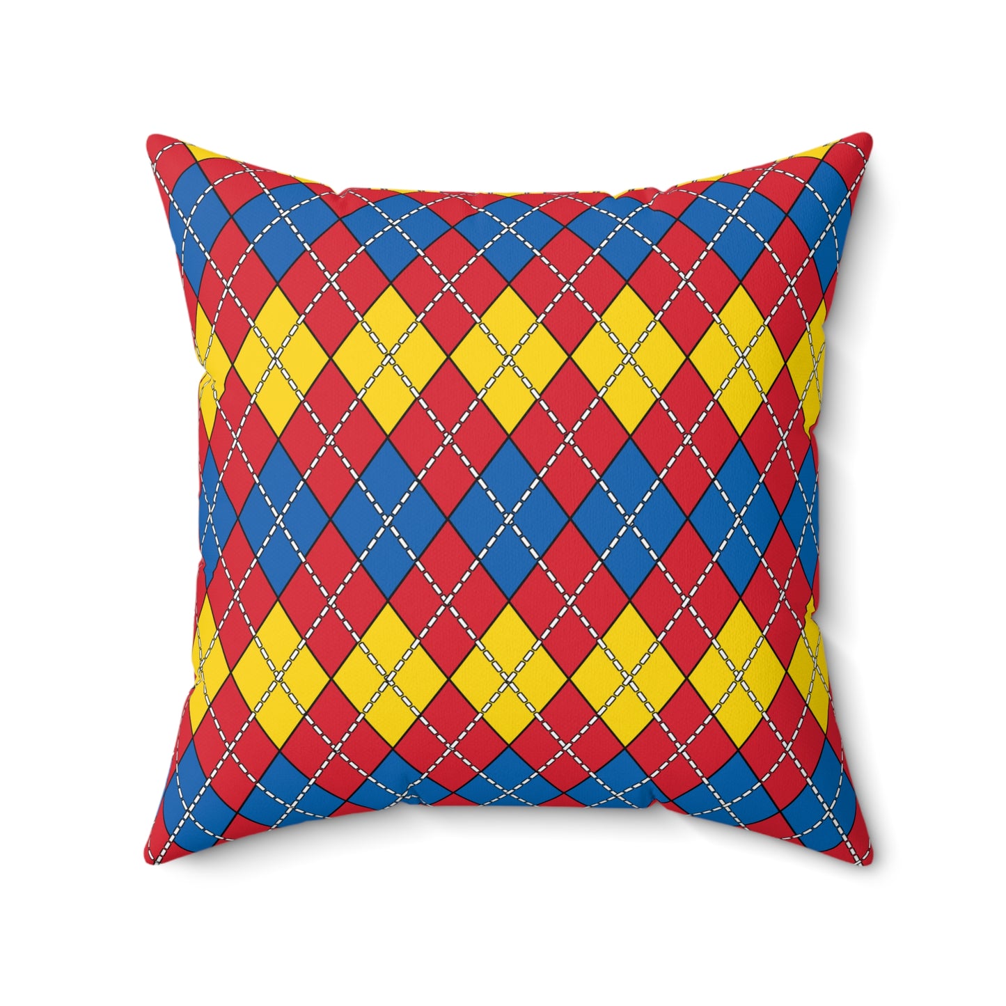 Mongolia Retro Argyle Cushion Pillow