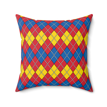 Mongolia Retro Argyle Cushion Pillow