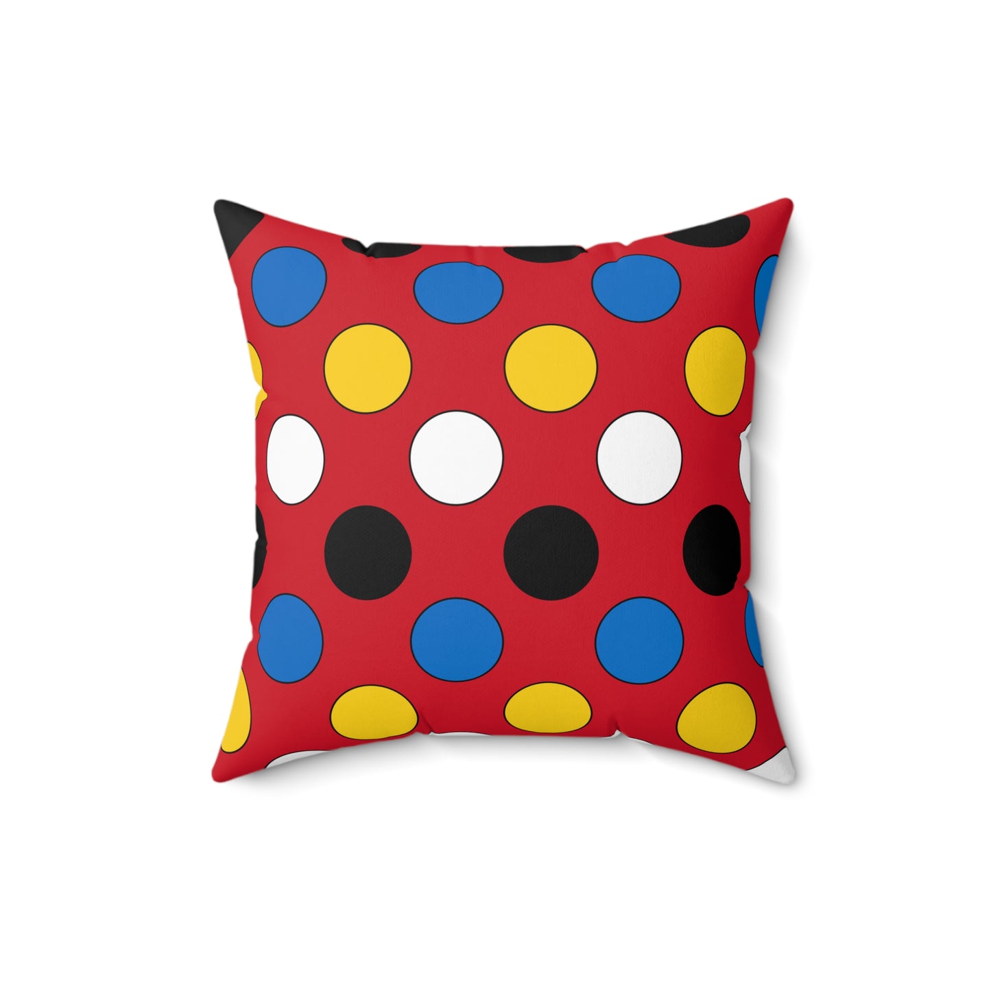 Antigua And Barbuda Retro Polka Dots Cushion Pillow