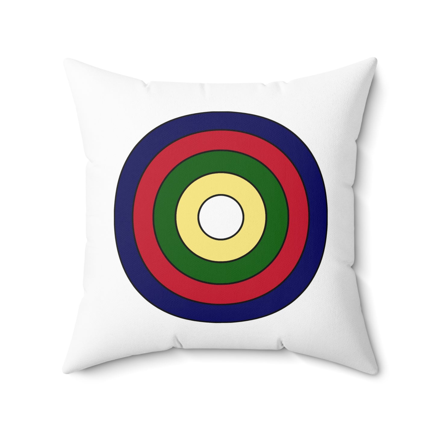 British Indian Ocean Territory Retro Target Cushion Pillow