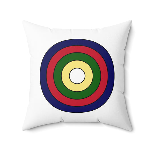 British Indian Ocean Territory Retro Target Cushion Pillow