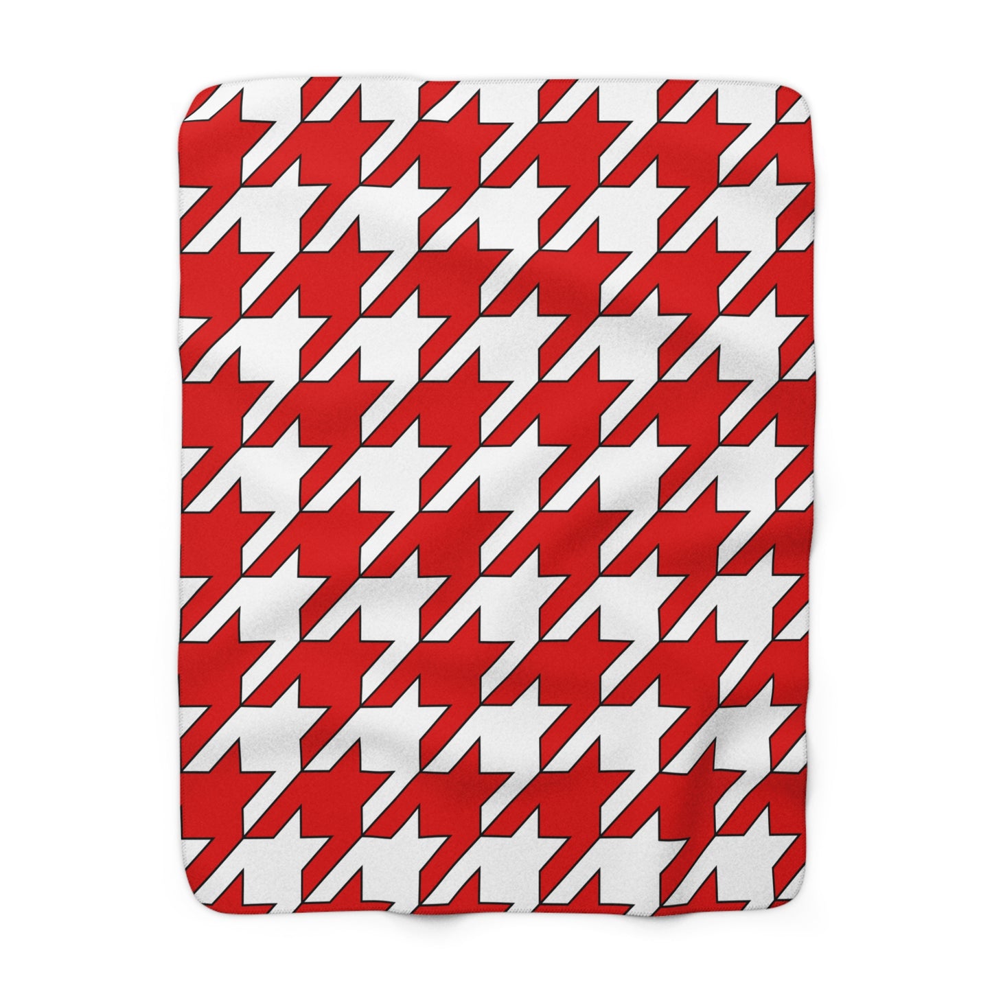 Singapore Retro Houndstooth Blanket Throw