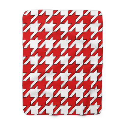 Singapore Retro Houndstooth Blanket Throw