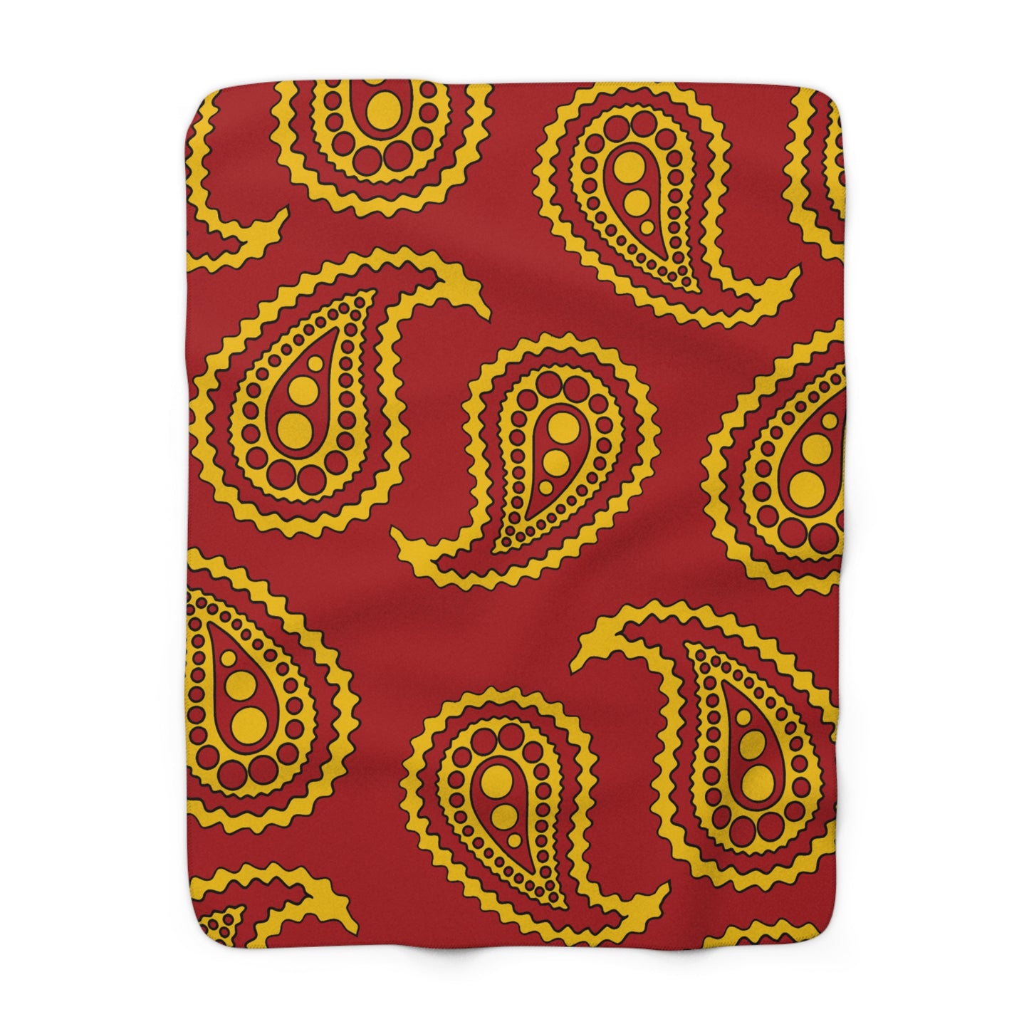 Spain Retro Paisley Blanket Throw