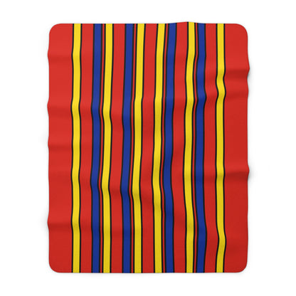 Romania Retro Stripes Blanket Throw
