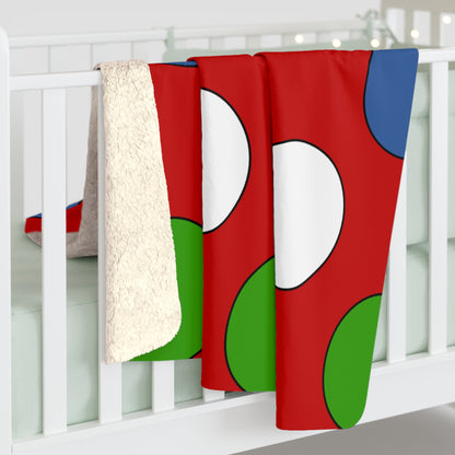 Namibia Retro Polka Dots Blanket Throw