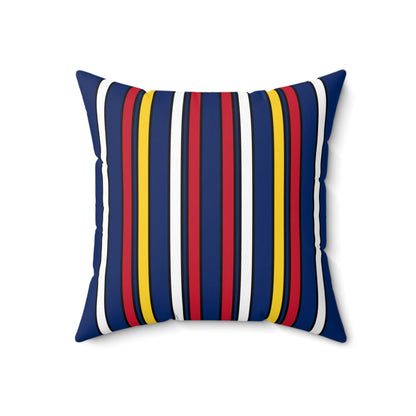 Turks And Caicos Islands Retro Stripes Cushion Pillow