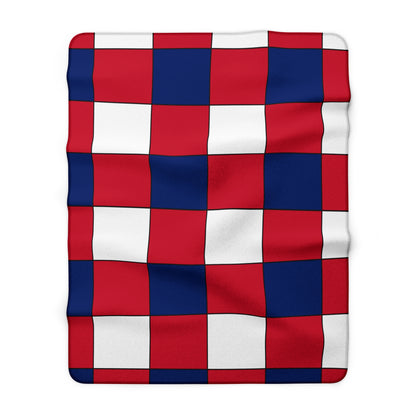 United Kingdom (UK) Retro Check Blanket Throw