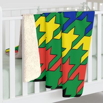 New Caledonia Retro Houndstooth Blanket Throw