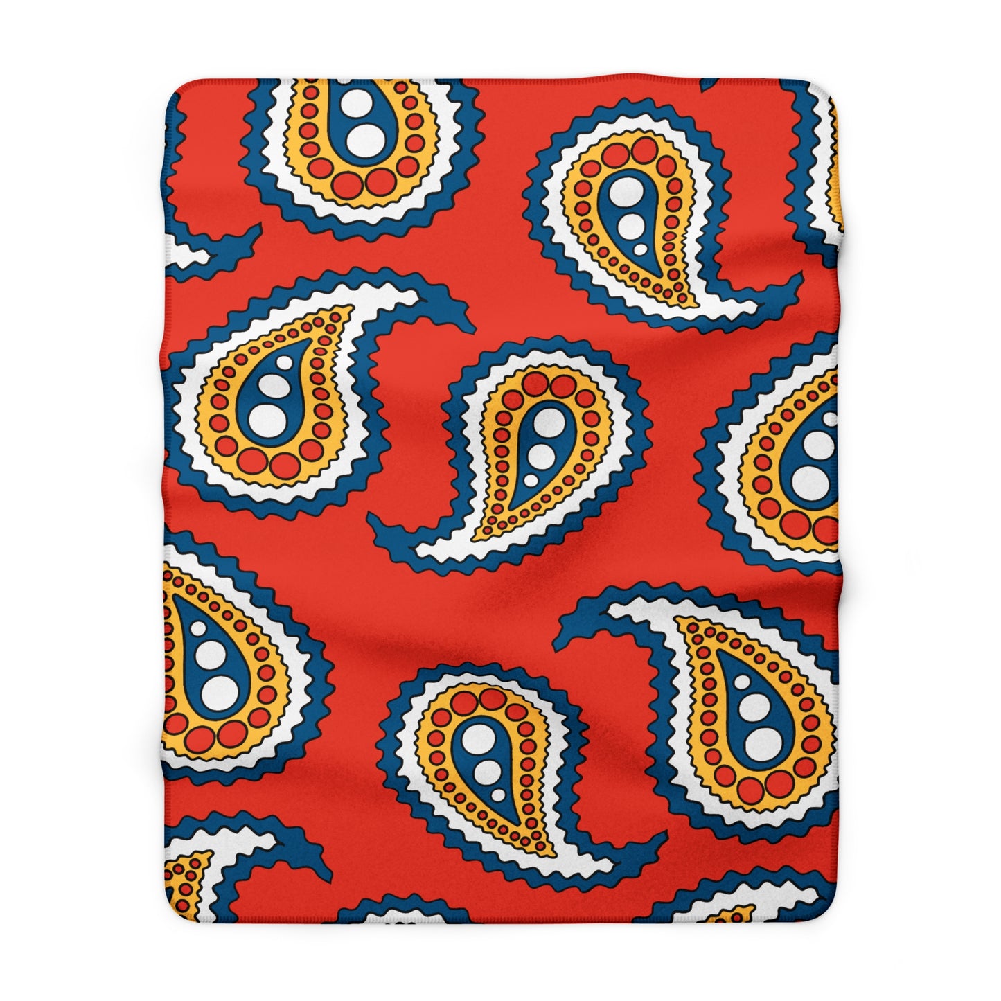 Kiribati Retro Paisley Blanket Throw