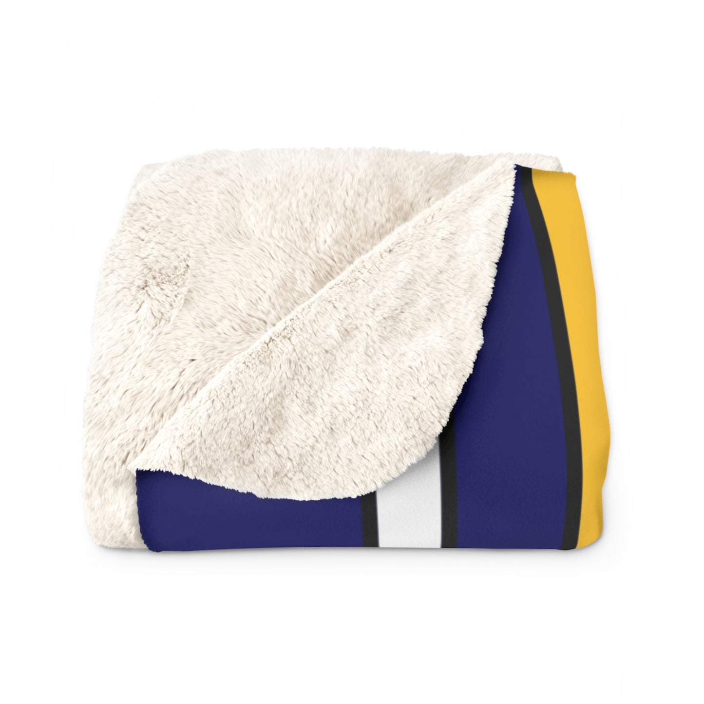 British Virgin Islands Retro Stripes Blanket Throw