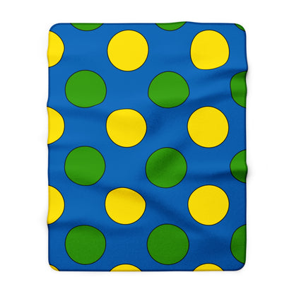 Gabon Retro Polka Dots Blanket Throw