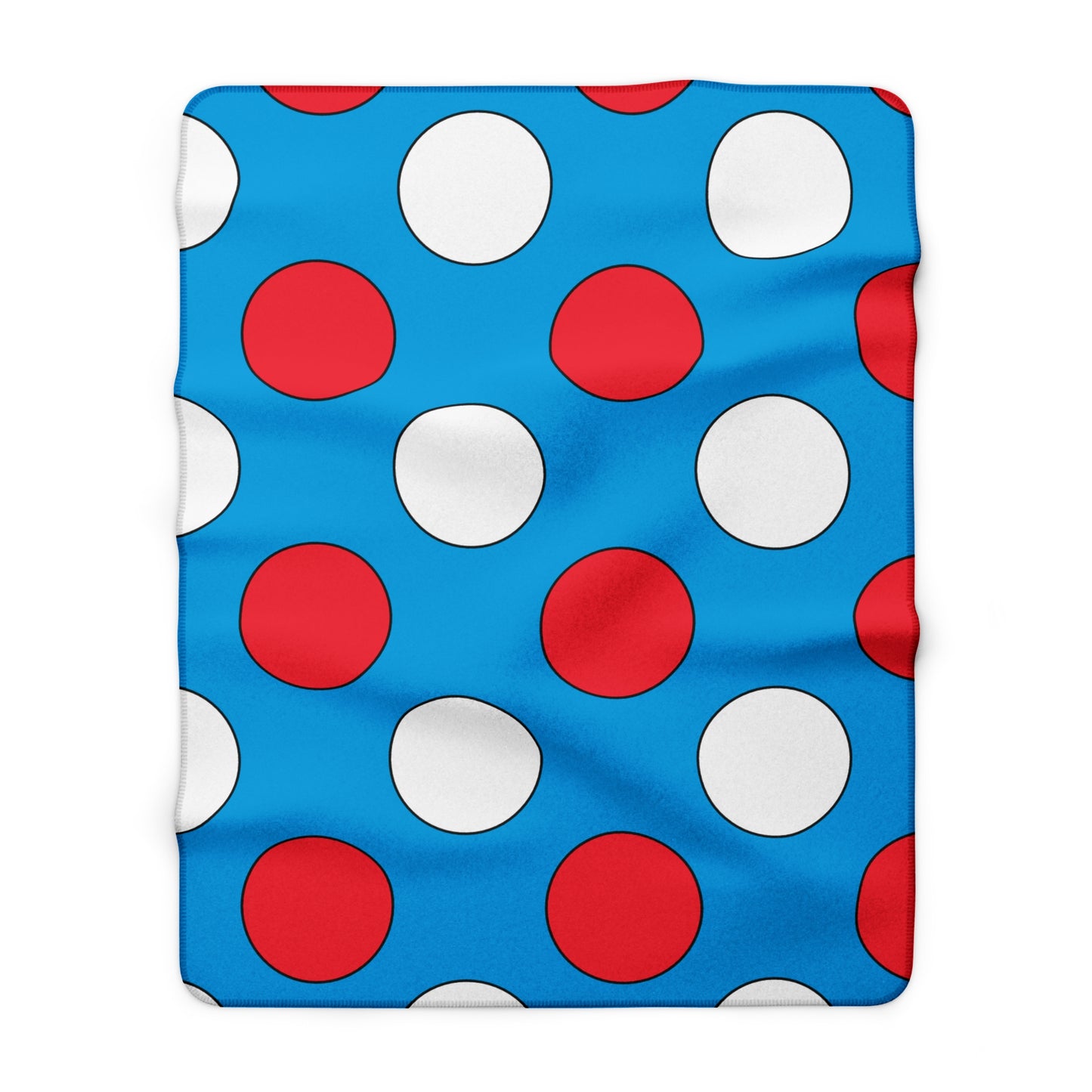 Luxembourg Retro Polka Dots Blanket Throw