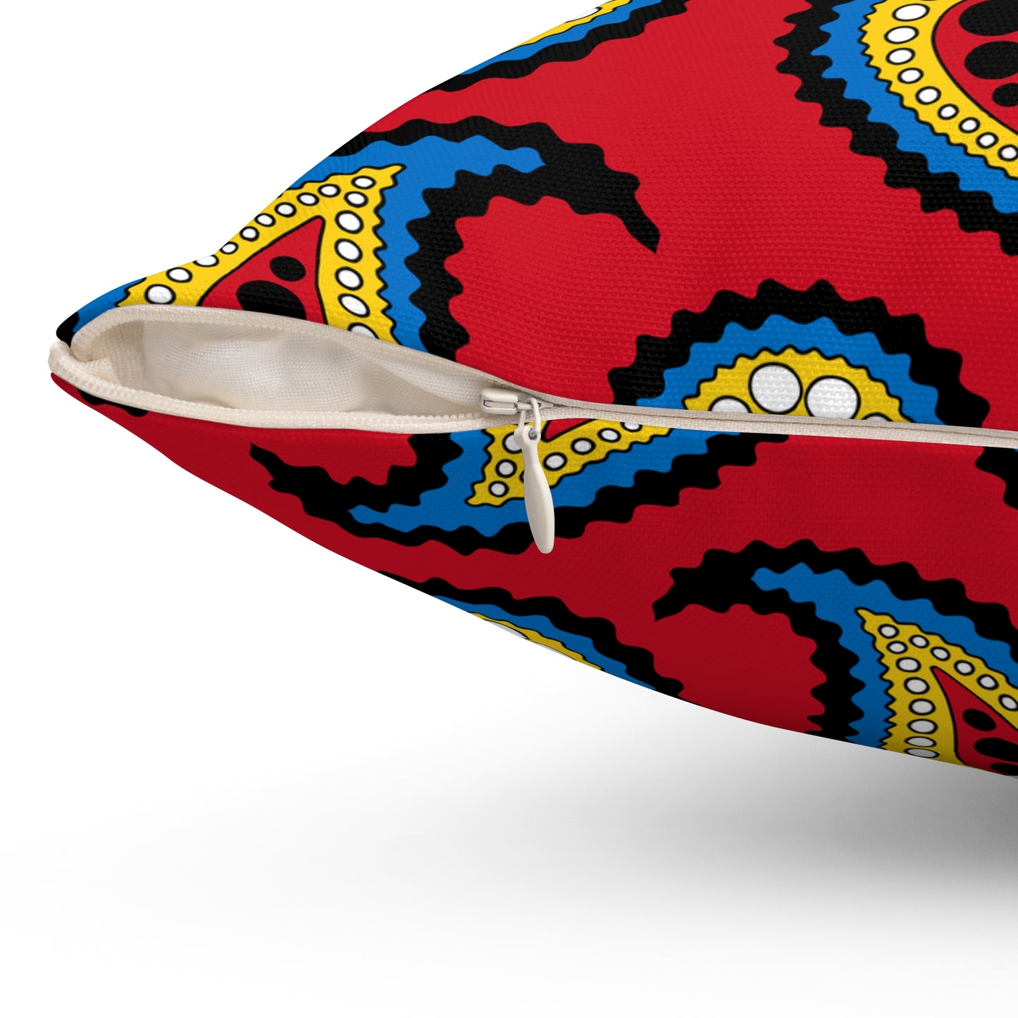 Antigua And Barbuda Retro Paisley Cushion Pillow