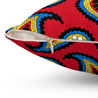 Antigua And Barbuda Retro Paisley Cushion Pillow