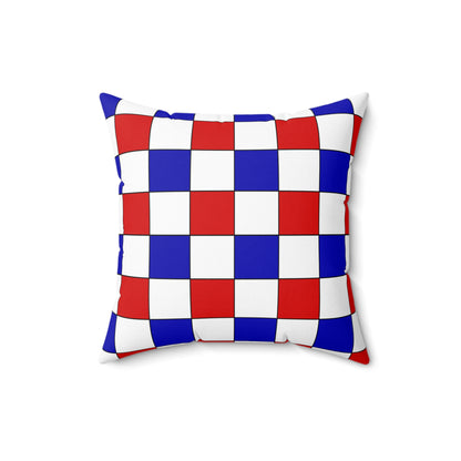 Costa Rica Retro Check Cushion Pillow
