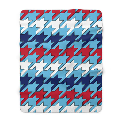Fiji Retro Houndstooth Blanket Throw