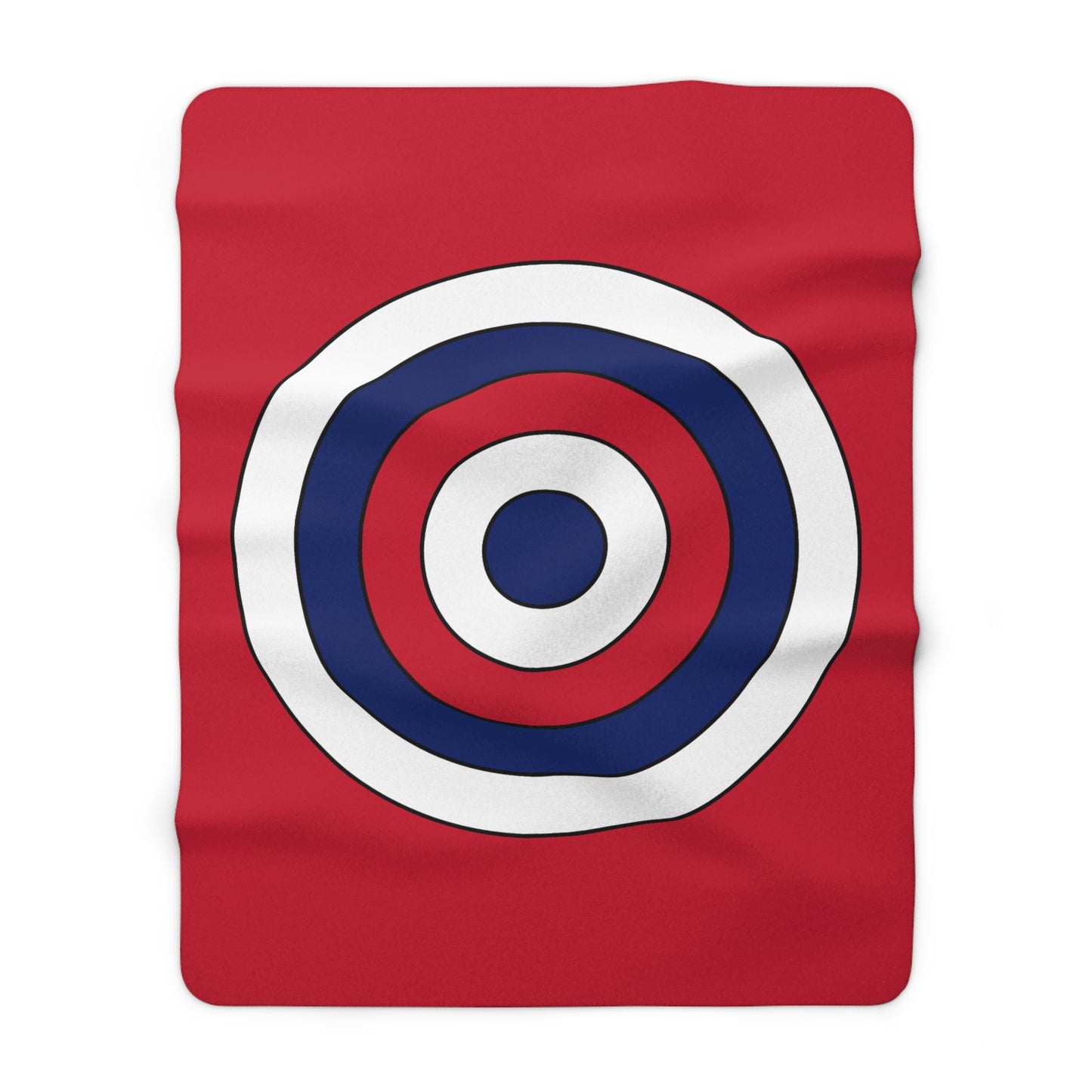 Saint Helena, Ascension And Tristan Da Cunha Retro Target Blanket Throw