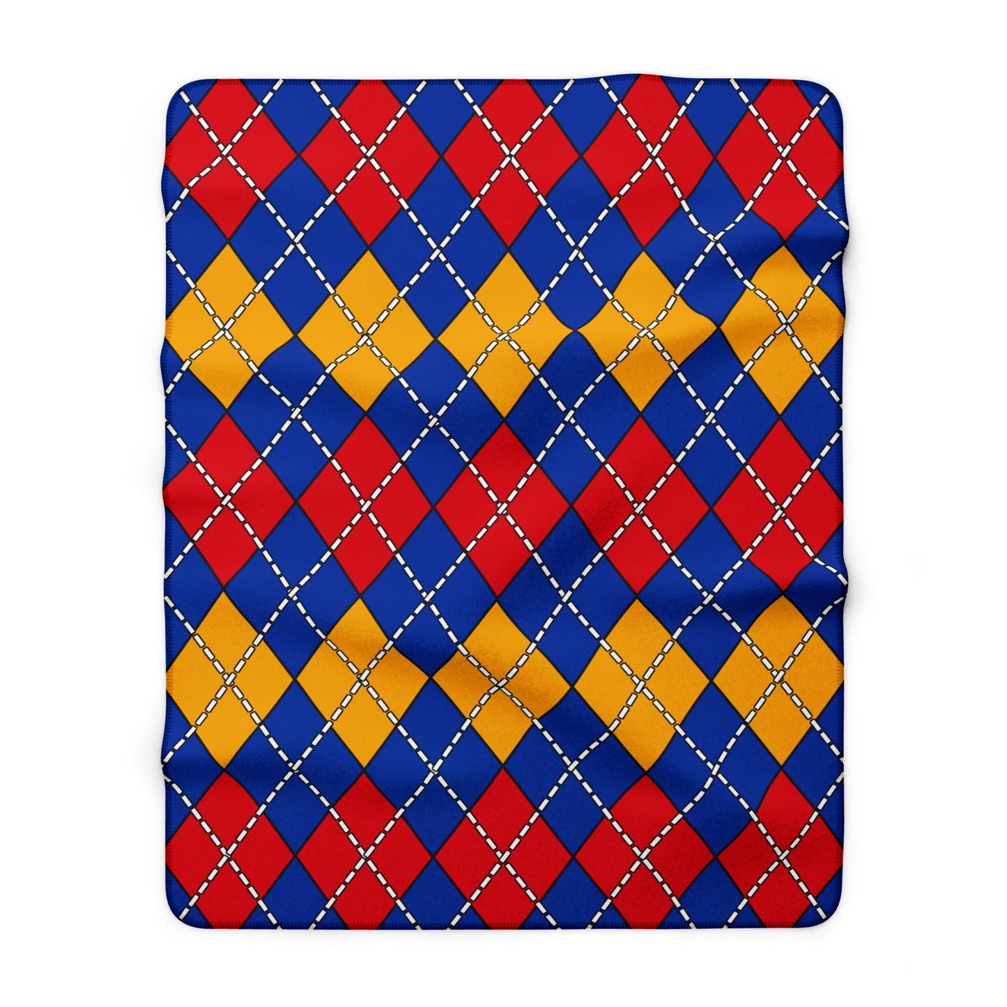 Armenia Retro Argyle Blanket Throw