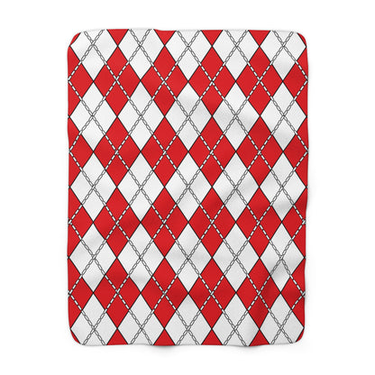 Turkiye Retro Argyle Blanket Throw