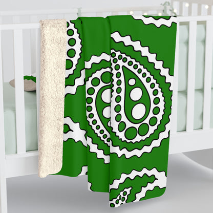 Norfolk Island Retro Paisley Blanket Throw