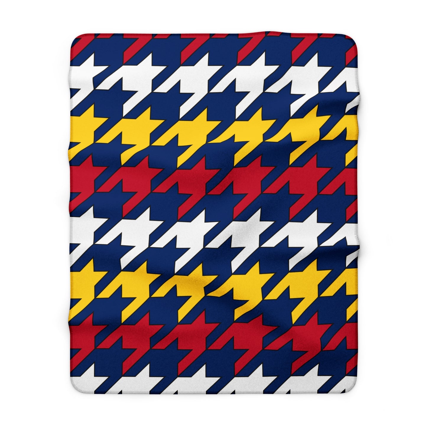 Turks And Caicos Islands Retro Houndstooth Blanket Throw