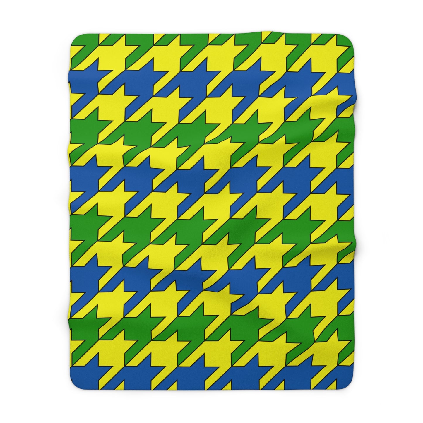 Saint Vincent And The Grenadines Retro Houndstooth Blanket Throw