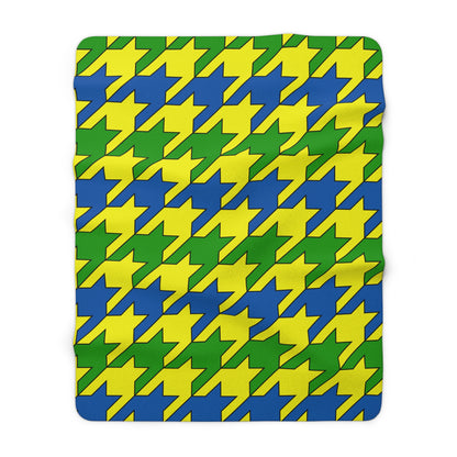 Saint Vincent And The Grenadines Retro Houndstooth Blanket Throw