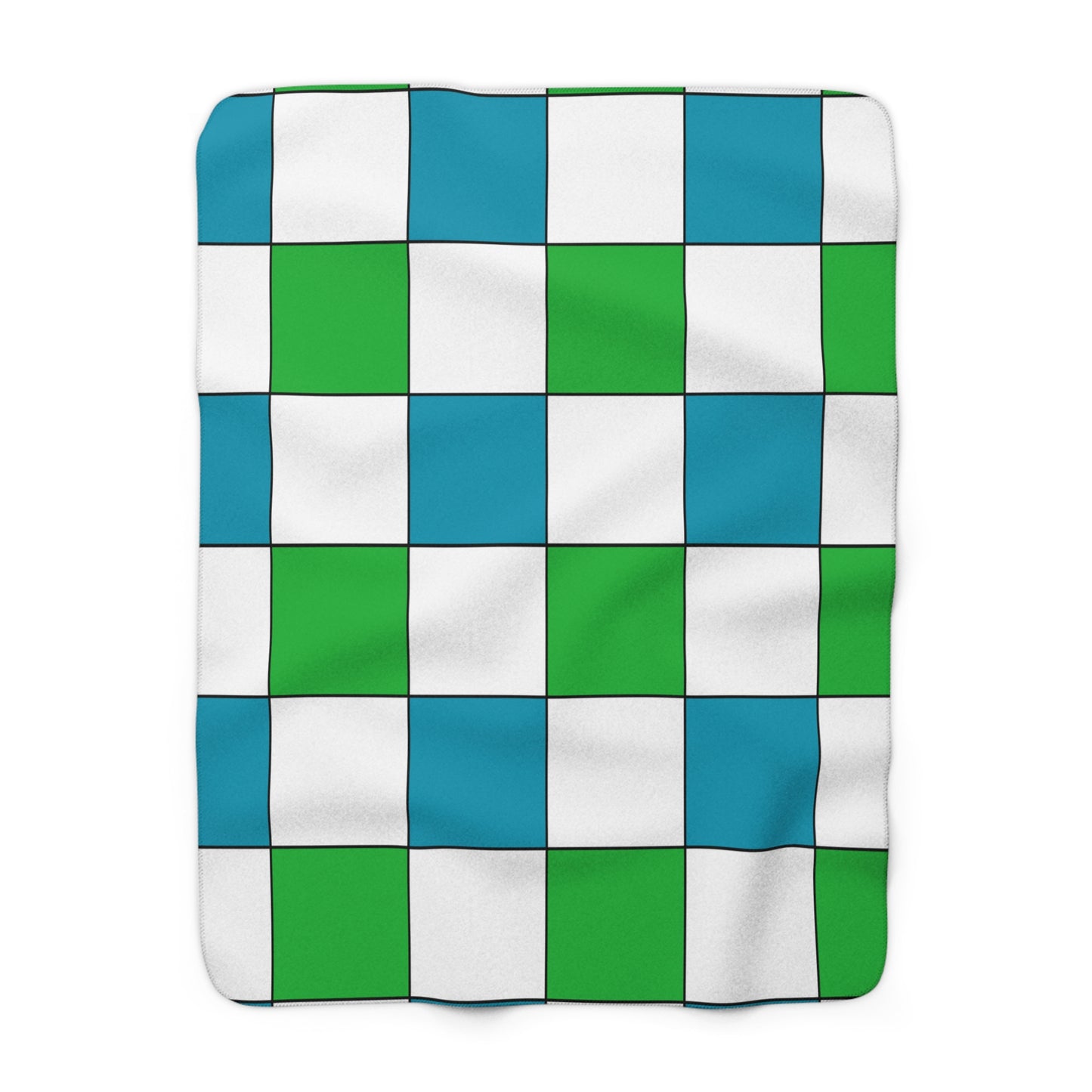 Uzbekistan Retro Check Blanket Throw