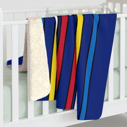 Pitcairn Retro Stripes Blanket Throw