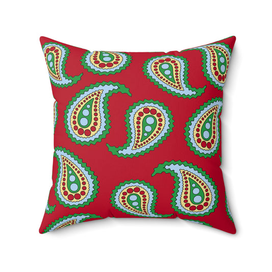 Eritrea Retro Paisley Cushion Pillow