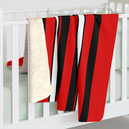 Trinidad And Tobago Retro Stripes Blanket Throw