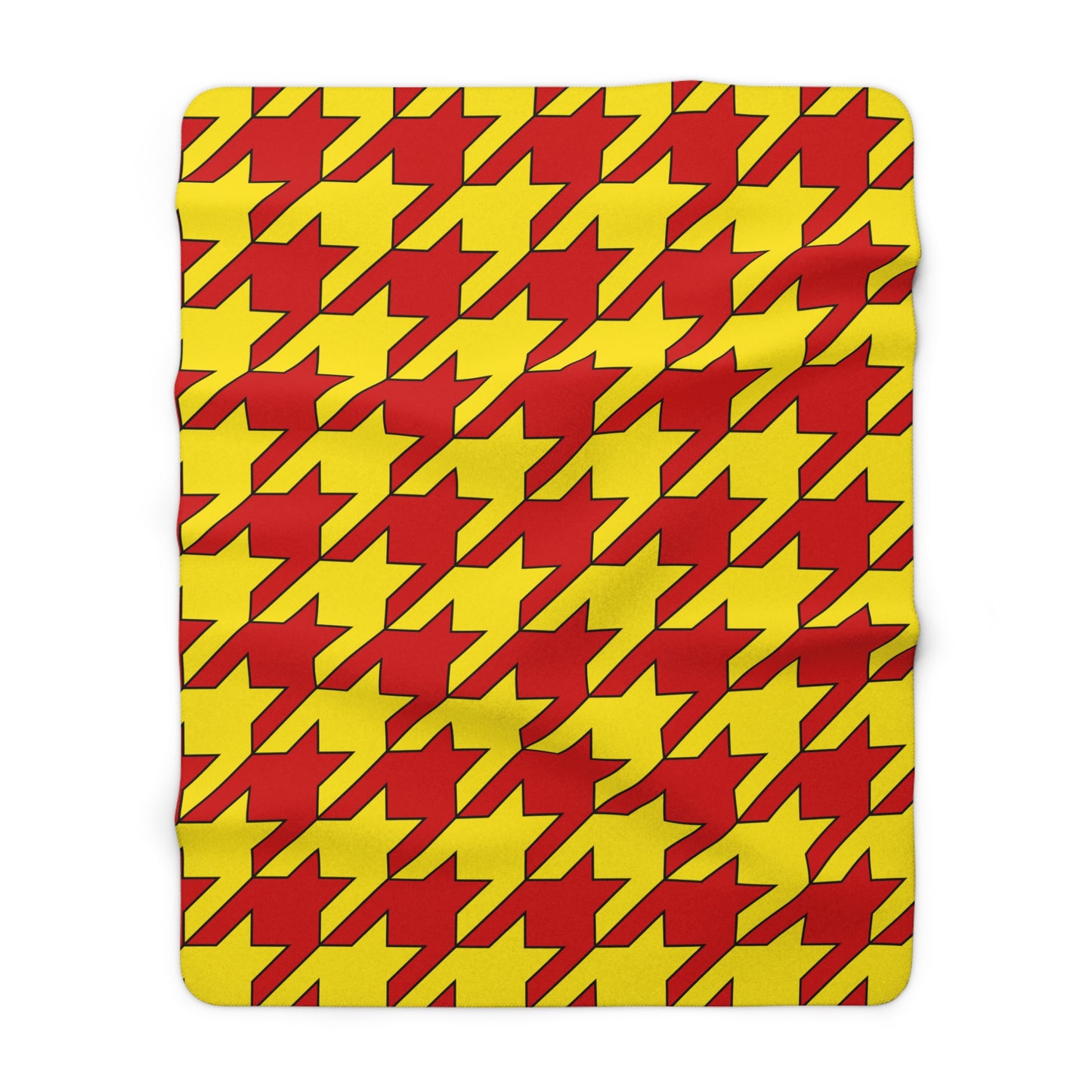 North Macedonia Retro Houndstooth Blanket Throw