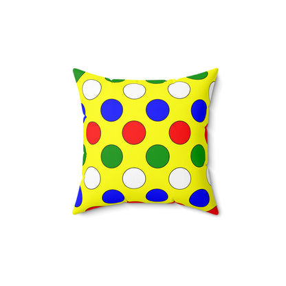 Central African Republic Retro Polka Dots Cushion Pillow