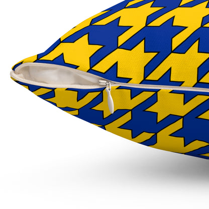 European Union Retro Houndstooth Cushion Pillow