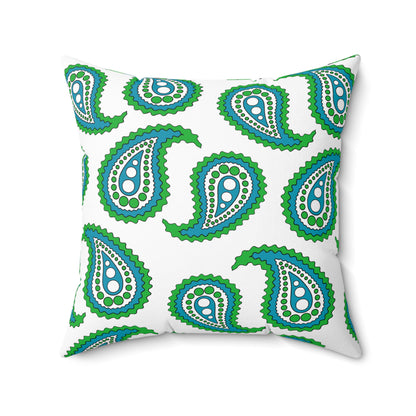 Uzbekistan Retro Paisley Cushion Pillow