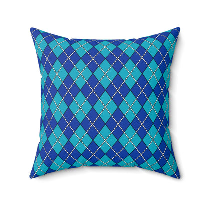 Pacific Islands Retro Argyle Cushion Pillow