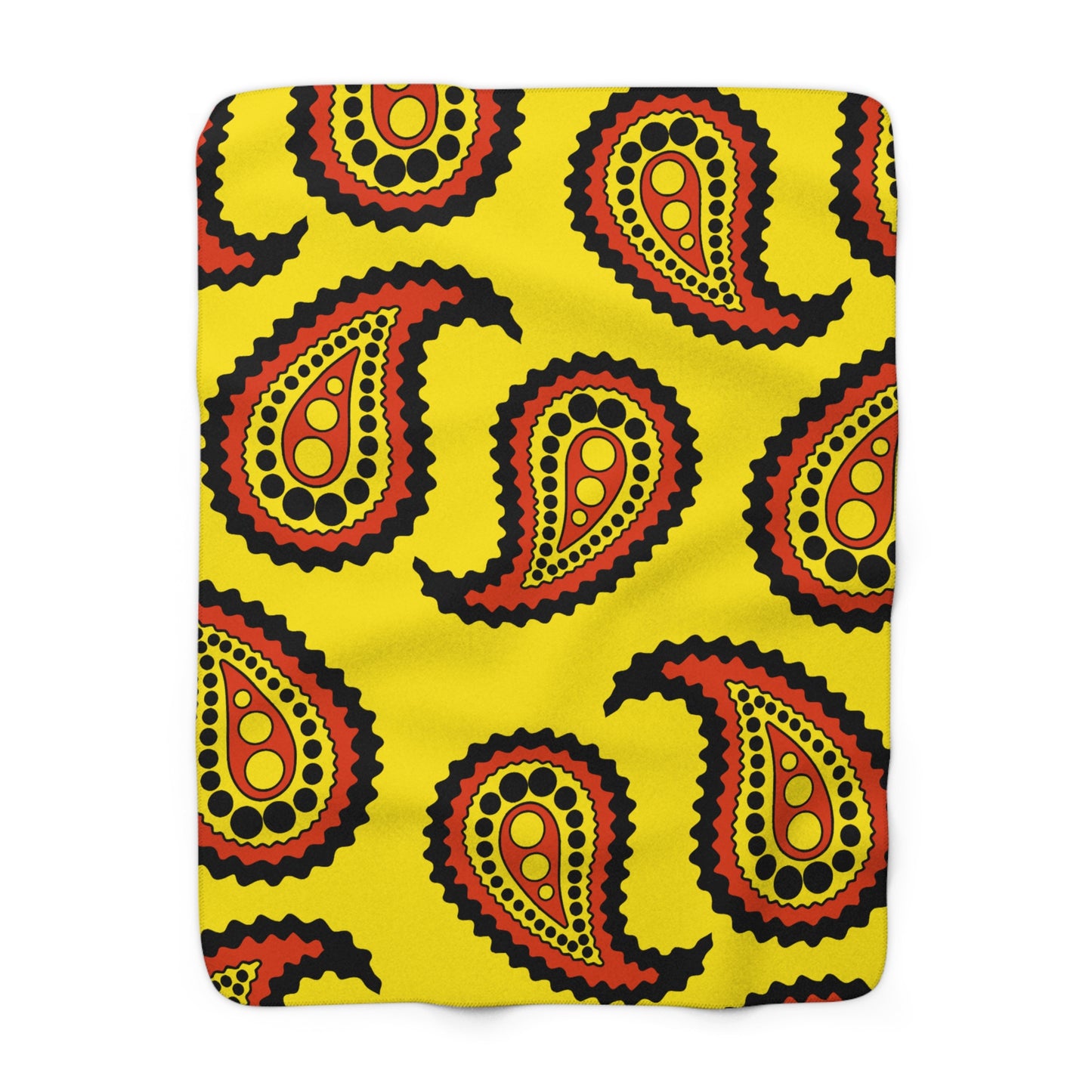 Uganda Retro Paisley Blanket Throw